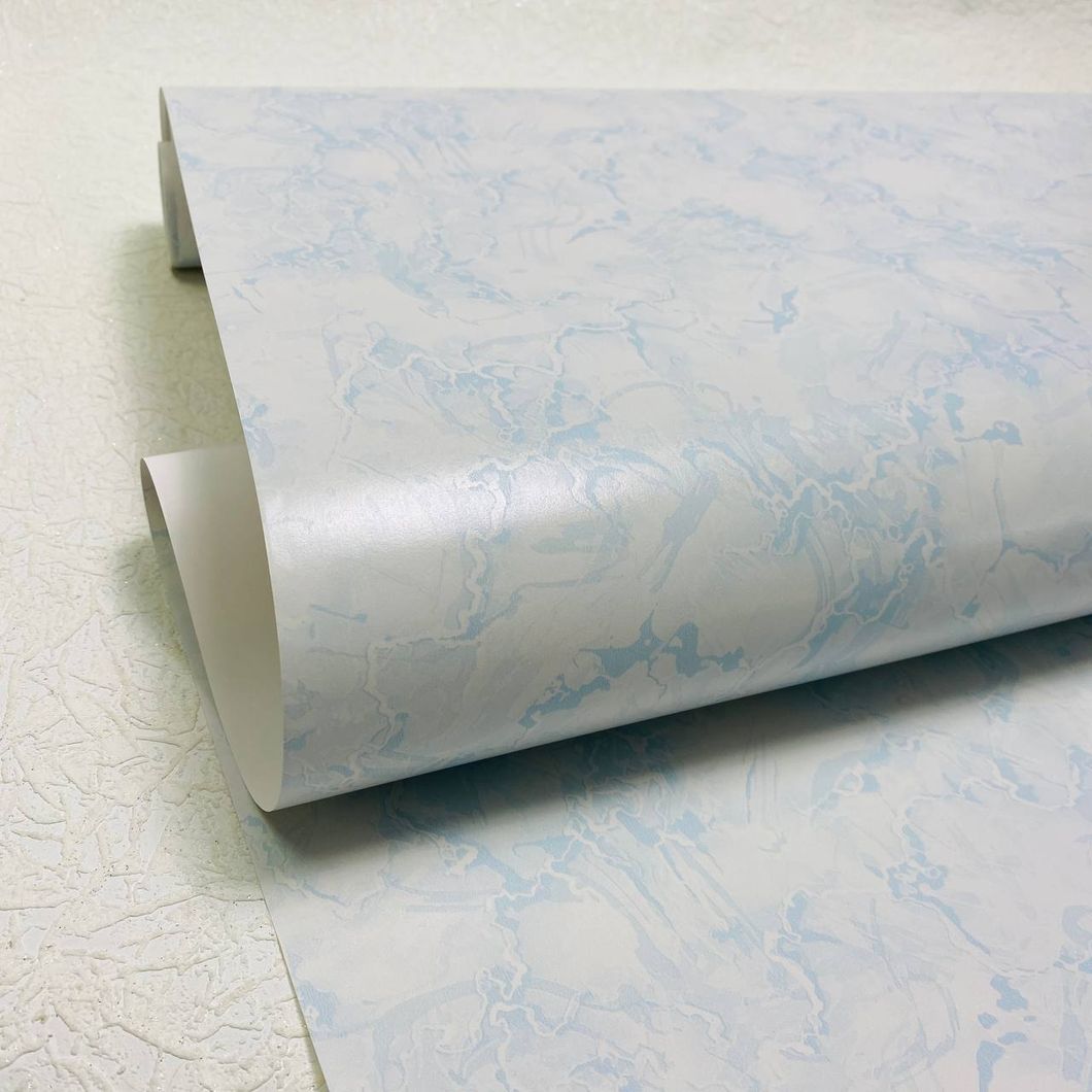 Шпалери на паперовій основі вологостійкі Континент Ландшафт синій 0,53 х 10,05м (2033)