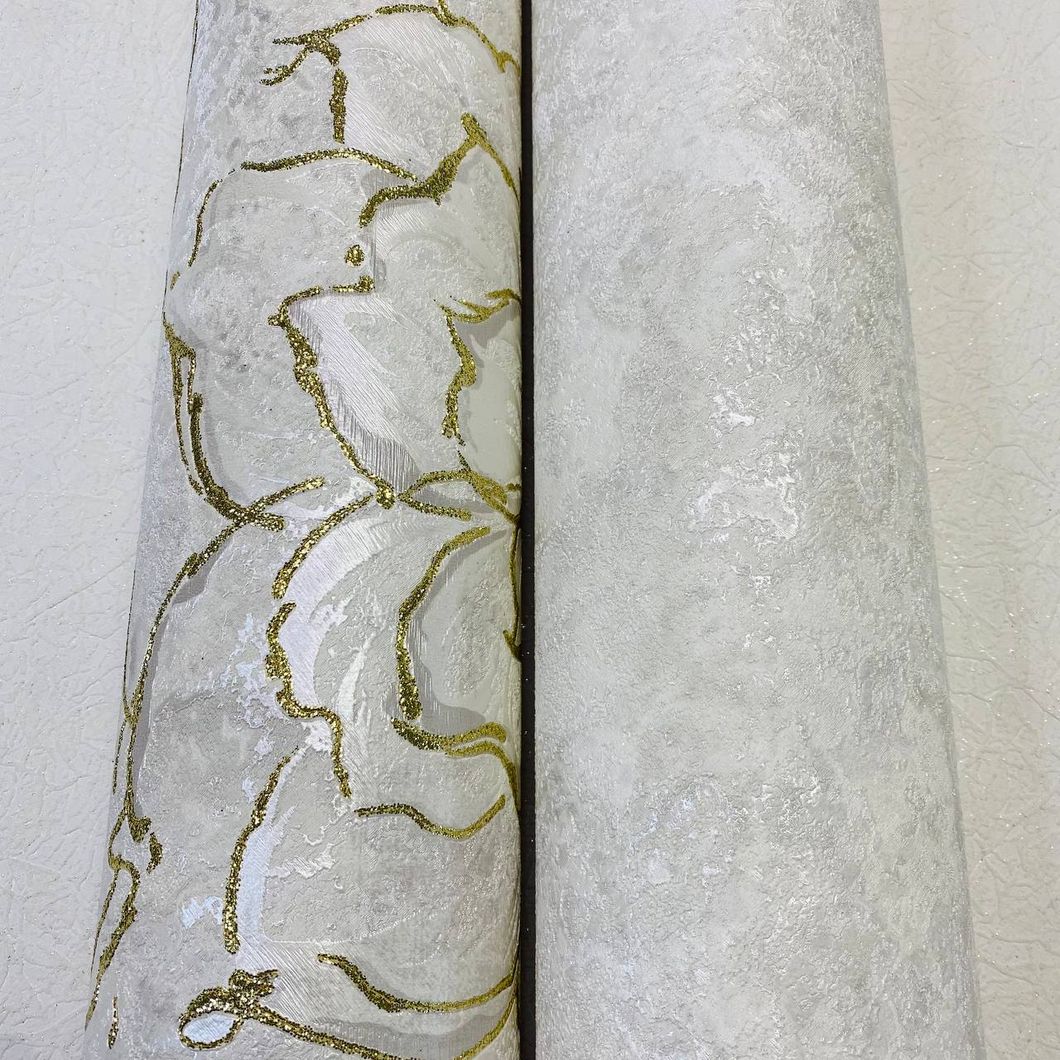 Шпалери вінілові на флізеліновій основі Слов'янські шпалери В105 Флоренція білий 1,06 х 10,05м (9007-06)