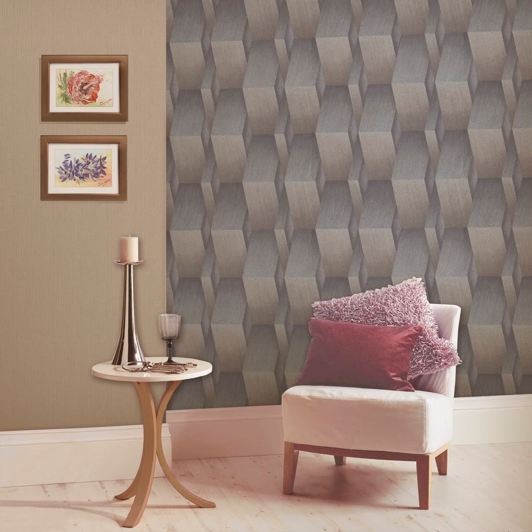 Обои виниловые на флизелиновой основе Erismann Fashion for Walls 2 золотистый 1,06 х 10,05м (12035-30)