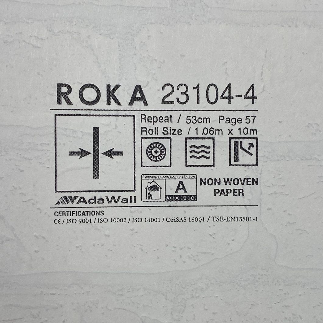 Шпалери вінілові на флізеліновій основі помаранчевий Roka AdaWall 1,06 х 10м (23104-4)