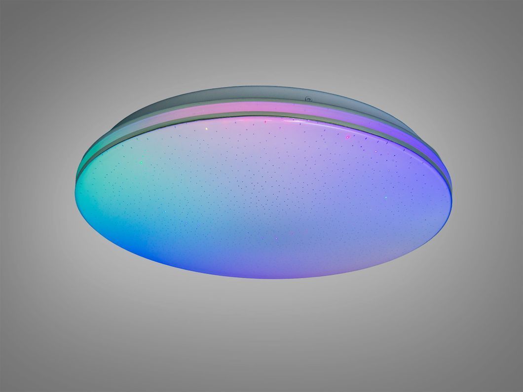 Люстра потолочная Diasha Смарт белая RGB 70 Вт 12 м2, I-LINK додаток