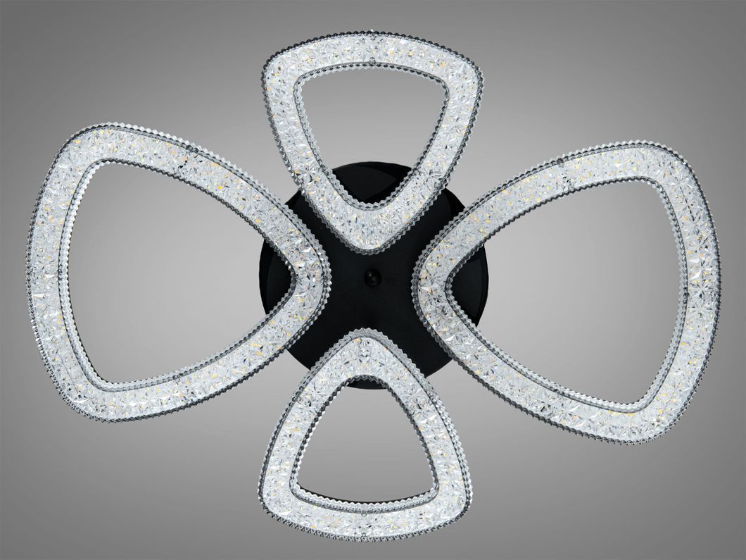 Потолочная LED люстра Diasha черная 53W пульт