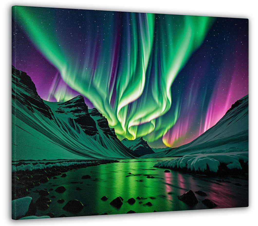 Картина на холсте МАKO " Сияние ледовых вершин " 50x70 см MK10503_5070