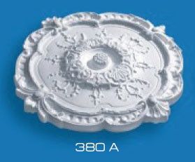 Розетка стельова кругла фігурна діаметр 38 см (200-380А), Білий, Білий