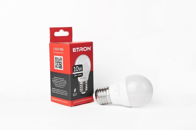 Лампа світлодіодна ETRON Light 1-ELP-056 G45 10Вт 4200К 220В Е27 (1-ELP-056)