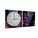 Часы модульная картина Абстракция 29 см х 60 см (4348 - МС - 20)