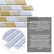 Декоративная ПВХ панель бело-бежевый клинкерный кирпич 960х480х4мм SW-00001430