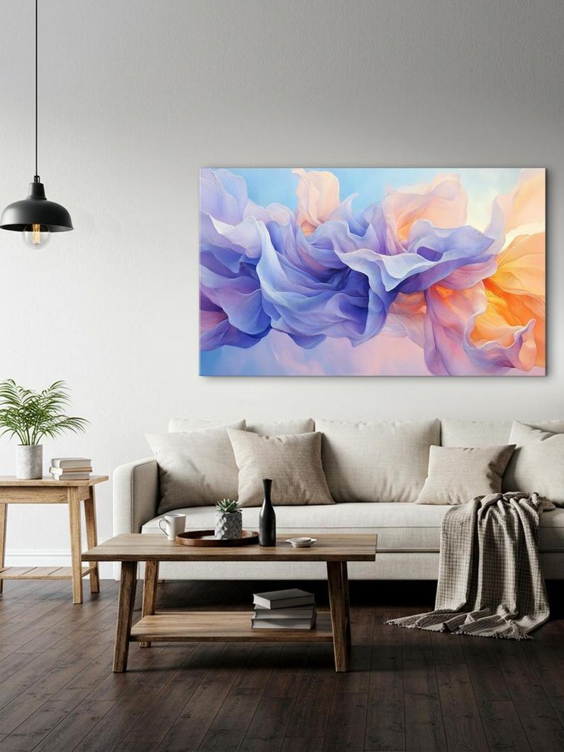 Картина на холсте МАKO " Акварельная симфония " 60x100 см MK10578