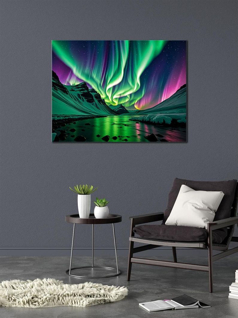 Картина на холсте МАKO " Сияние ледовых вершин " 50x70 см MK10503_5070