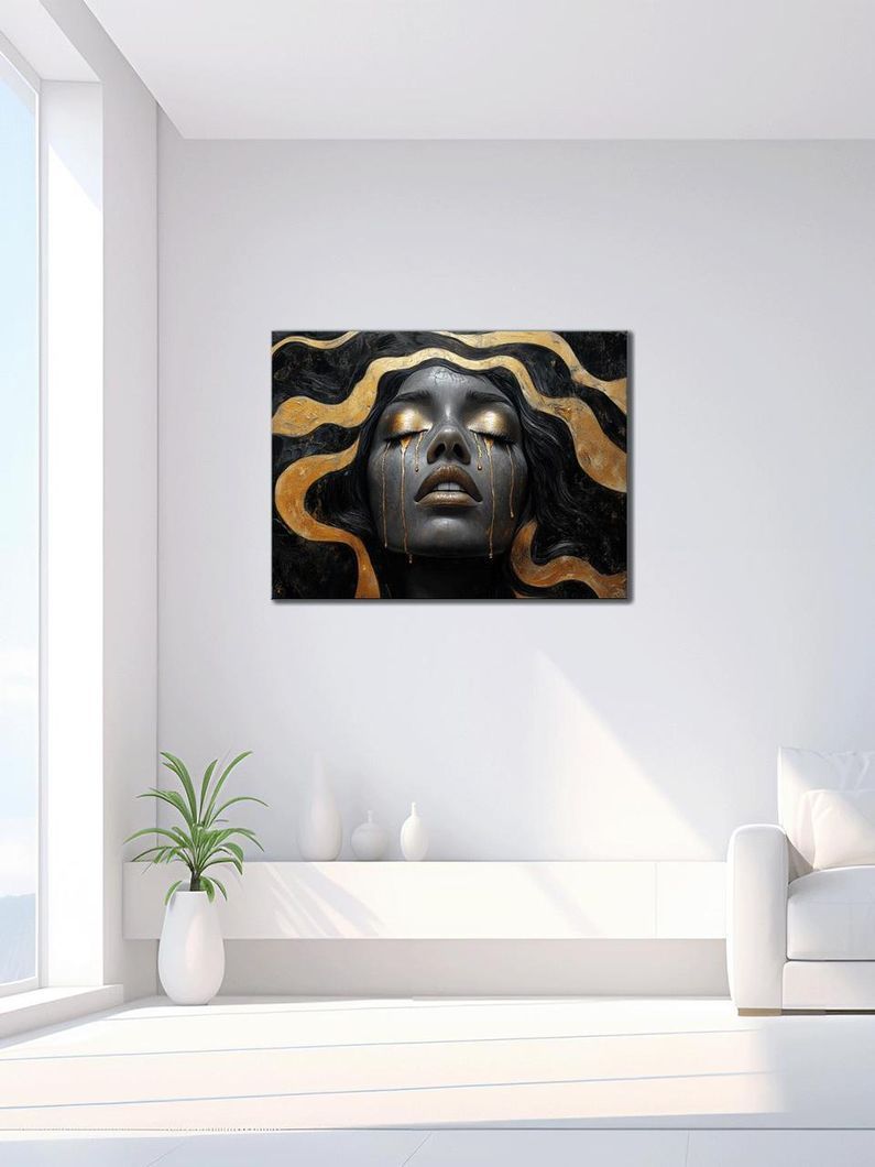 Картина на холсте МАKO " Золотые слезы " 50x70 см MK10559_5070