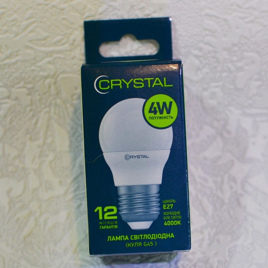 Светодиодная лампа LED лампа CRYSTAL 4W E27 4000K