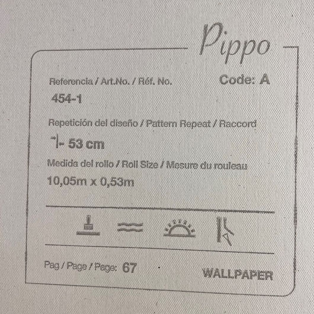 Обои бумажные ICH Pippo голубой 0,53 х 10,05м (454-1)
