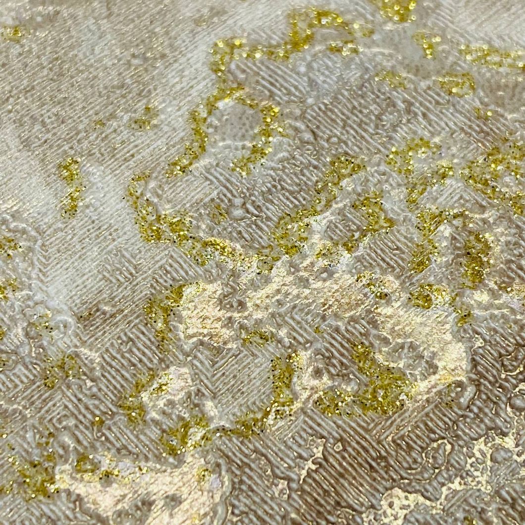 Шпалери вінілові на флізеліновій основі Слов'янські шпалери В105 Флоренція золотистий 1,06 х 10,05м (9008-01)