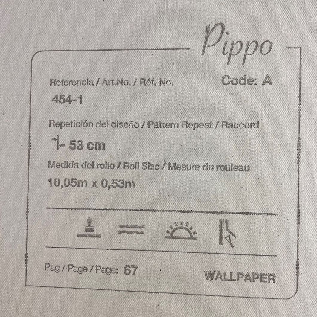 Шпалери паперові ICH Pippo білий 0,53 х 10,05м (454-1)