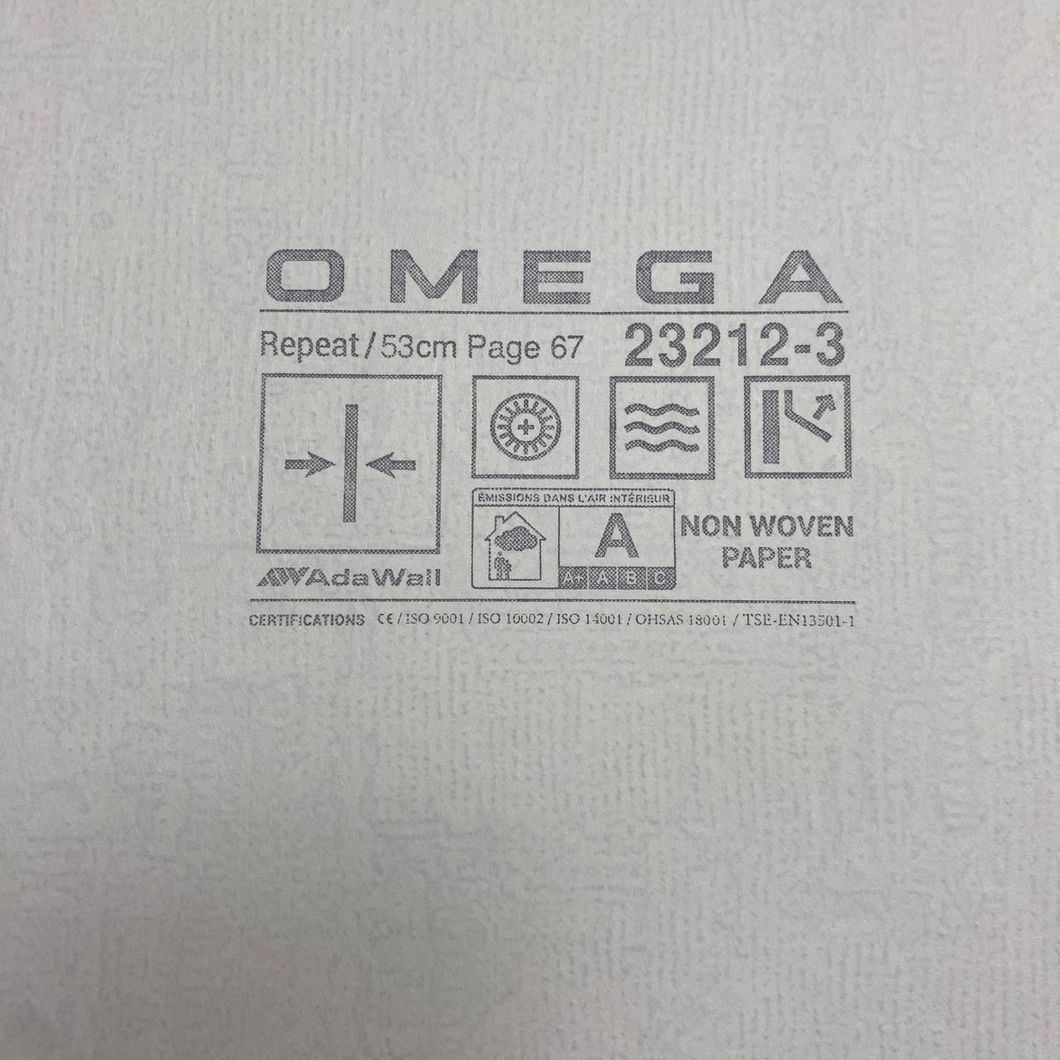 Шпалери вінілові на флізеліновій основі OMEGA AdaWall сірий 1,06 х 10,05м (23212-3)