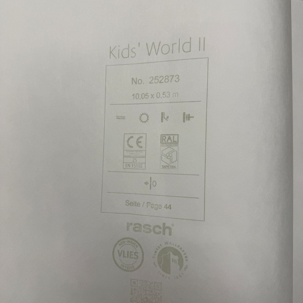 Обои виниловые на флизелиновой основе розовые Rasch Kids' World 2 0,53 х 10,05м (252873)