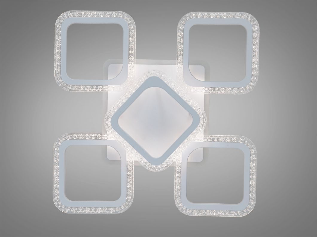 Потолочная LED люстра белая 70W пульт 5 модулей