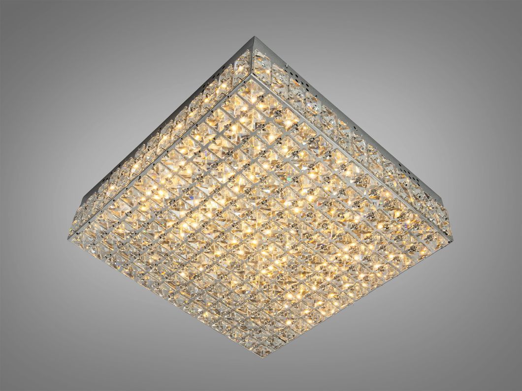 Люстра стельова Diasha кришталева LED хром 82W
