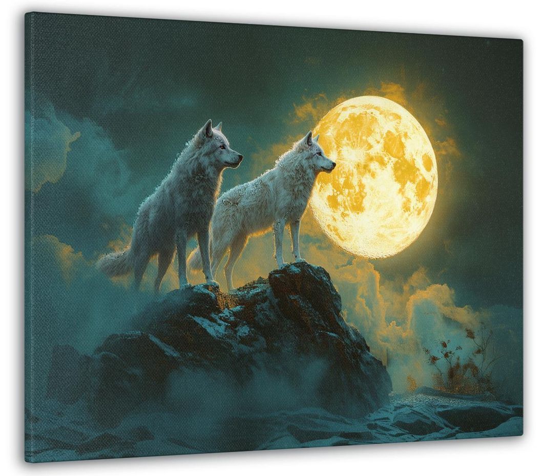 Картина на холсте МАKO "Волки под лунным сиянием" 50x70 см MK10614_5070