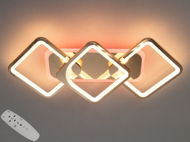 Потолочная люстра с диммером и LED подсветкой, 75W