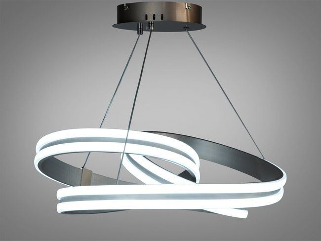 Підвісна LED люстра Diasha 115Вт коричнева 19м&sup2;