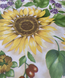 Клейонка на стіл ПВХ на нетканій основі Соняшники квіти жовтий 1,37 х 1м (100-201), Жовтий, Жовтий