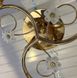 Люстра золото плафоны белые 3 лампы (АВ112/17286/3), Золотистый, Золотистый