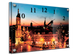 Часы-картина под стеклом Ночной город 30 см x 40 см (3845 - К267)