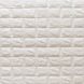 Панель стінова самоклеюча декоративна 3D під цеглу Білий Матовий 700х770х7мм (001-7M), Білий, Білий