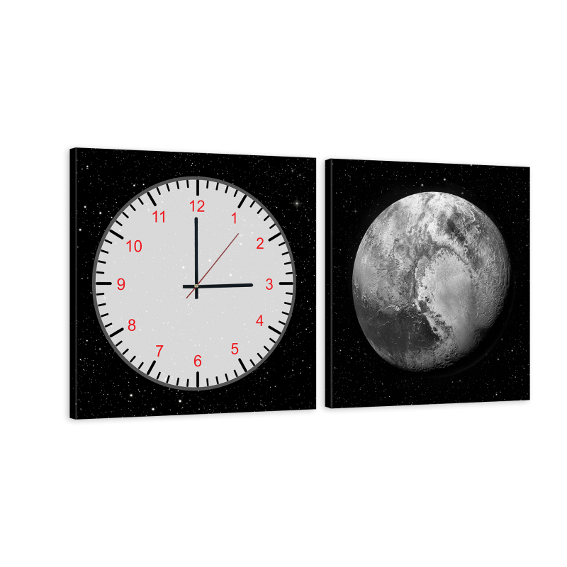 Годинник модульний картина Планета 29 см х 60 см (3795 - МС - 25)