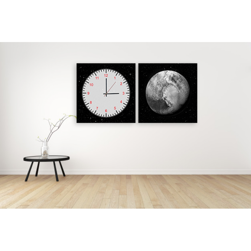 Часы модульная картина Планета 29 см х 60 см (3795 - МС - 25)