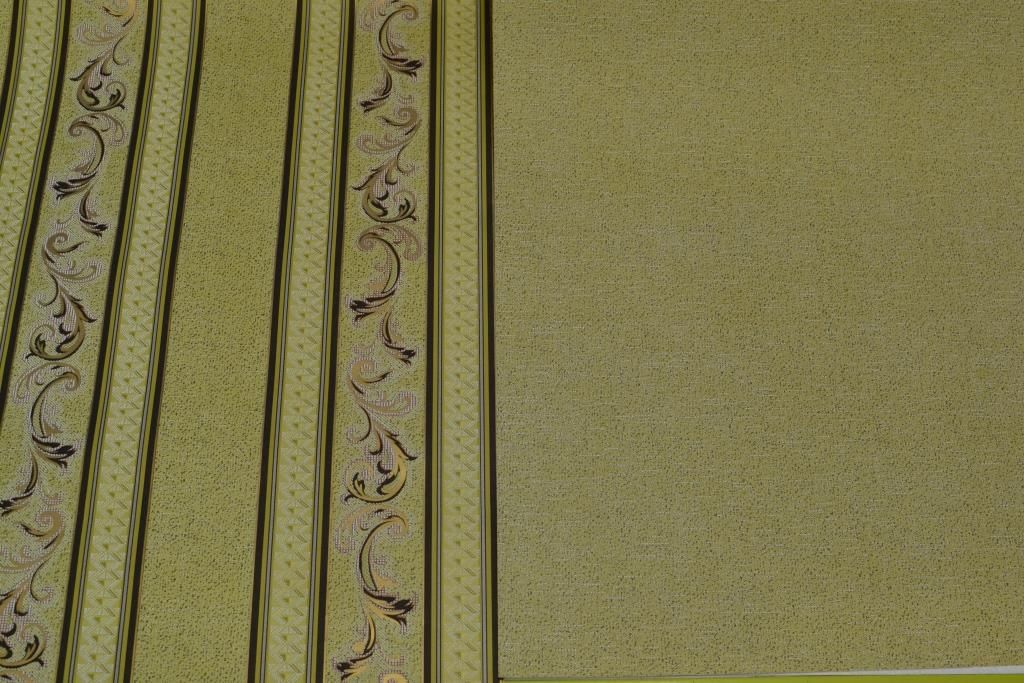 Обои акриловые на бумажной основе Континент Мия фон оливковый 0,53 х 10,05м (33751)