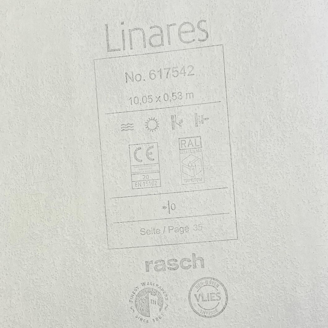 Обои виниловые на флизелиновой основе Rasch Linares зеленый 0,53 х 10,05м (617542)