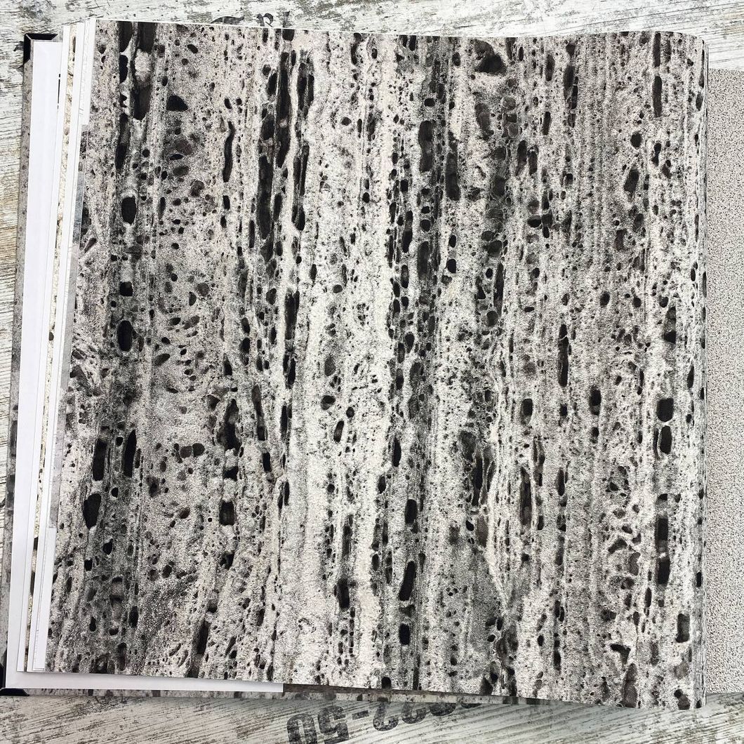 Обои виниловые на флизелиновой основе темно-серый Marburg Wallcoverings Travertino 1,06 х 10,05м (33054)