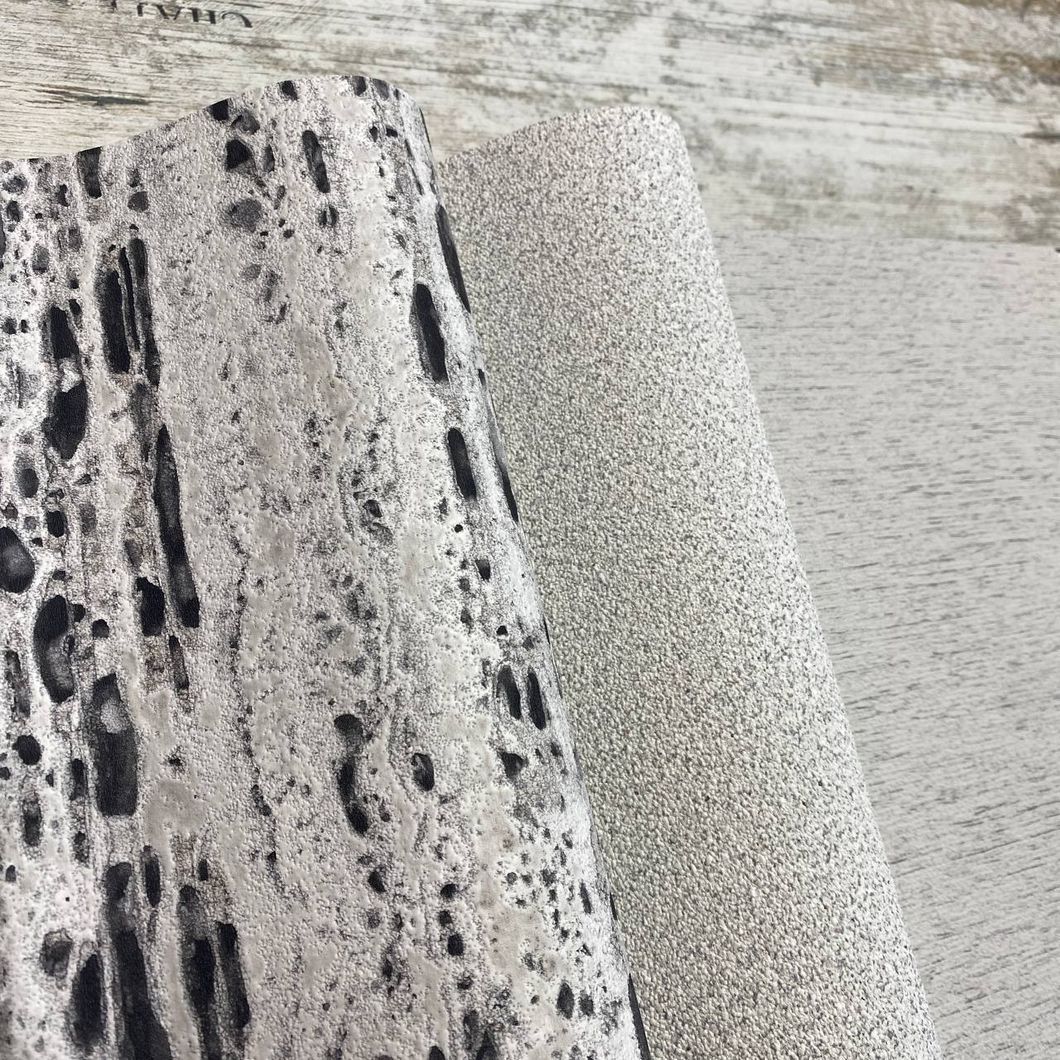 Обои виниловые на флизелиновой основе темно-серый Marburg Wallcoverings Travertino 1,06 х 10,05м (33054)