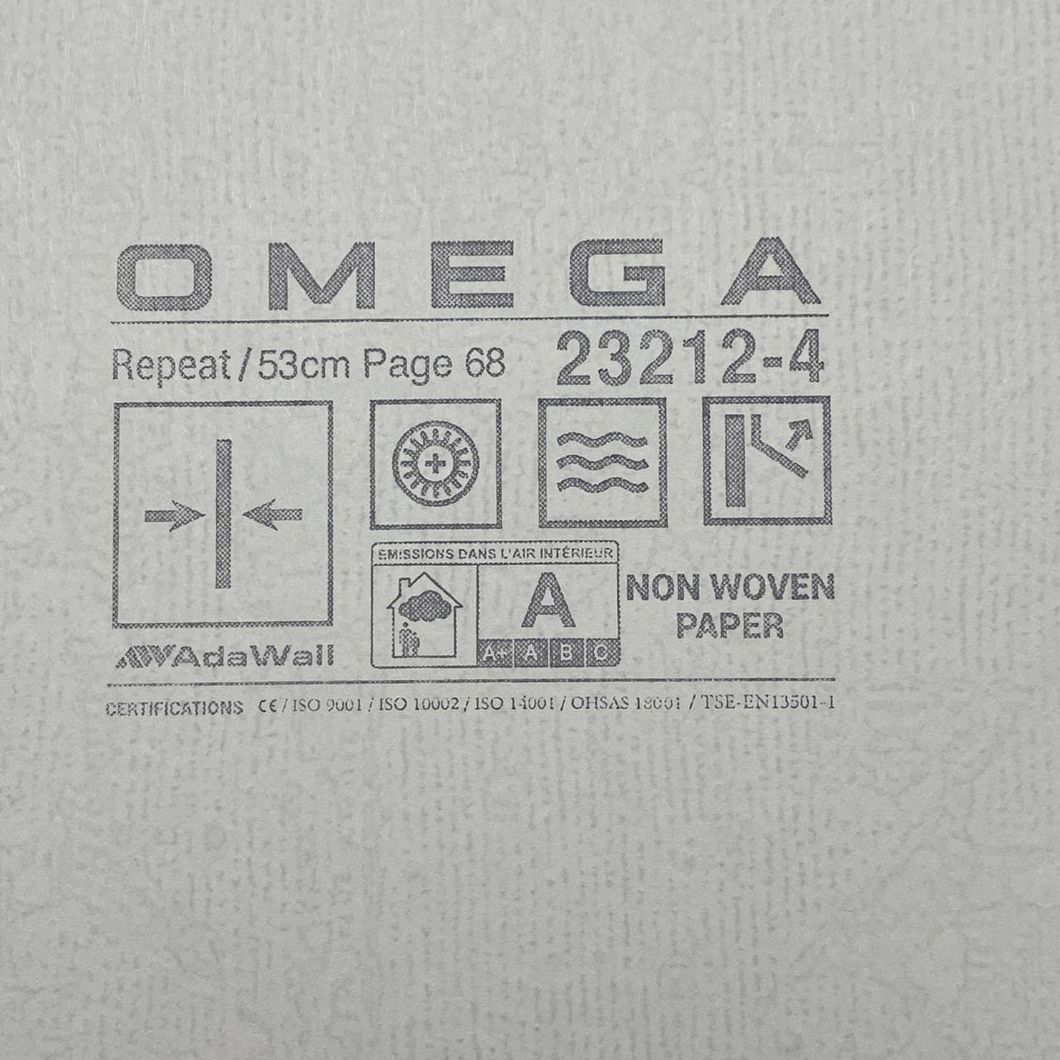 Шпалери вінілові на флізеліновій основі OMEGA AdaWall світло-коричневий 1,06 х 10,05м (23212-4)