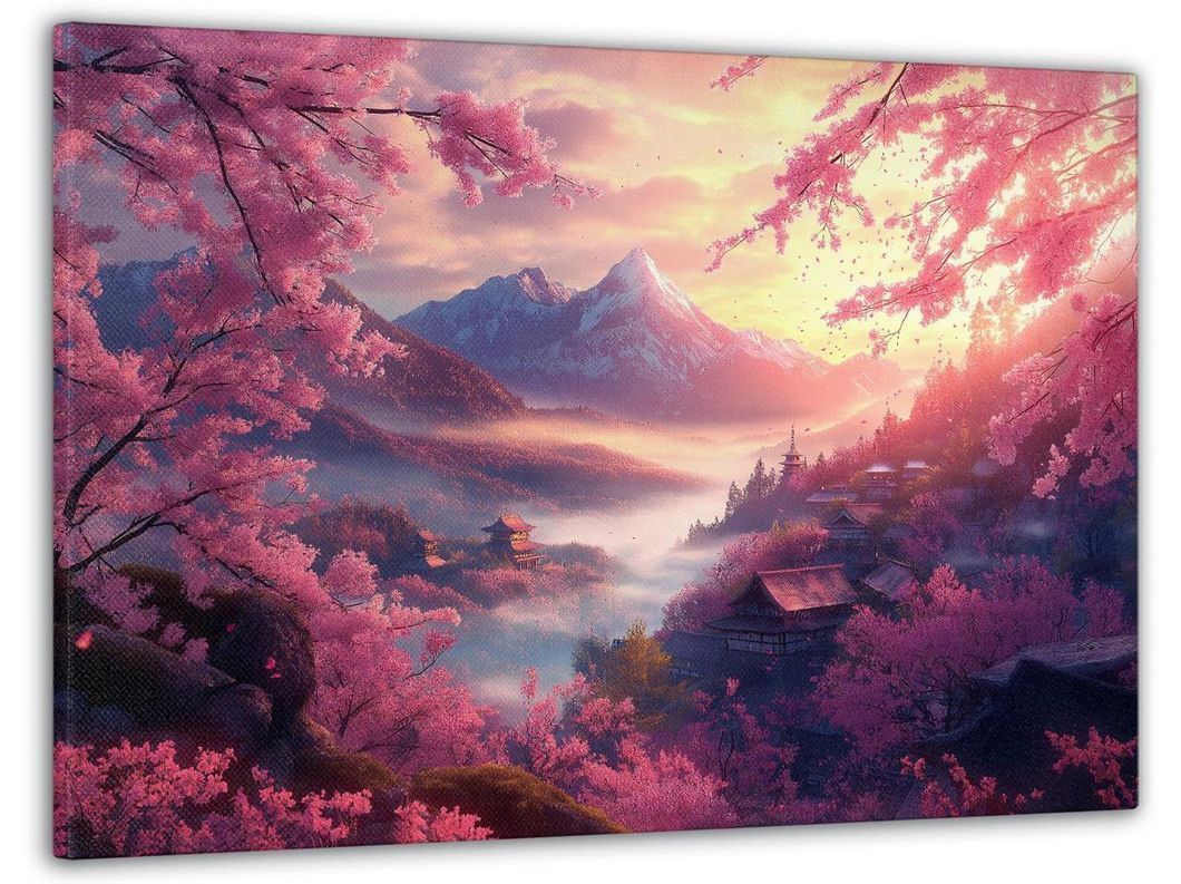 Картина на холсте МАKO "Нежная Сакура " 60x100 см MK10527