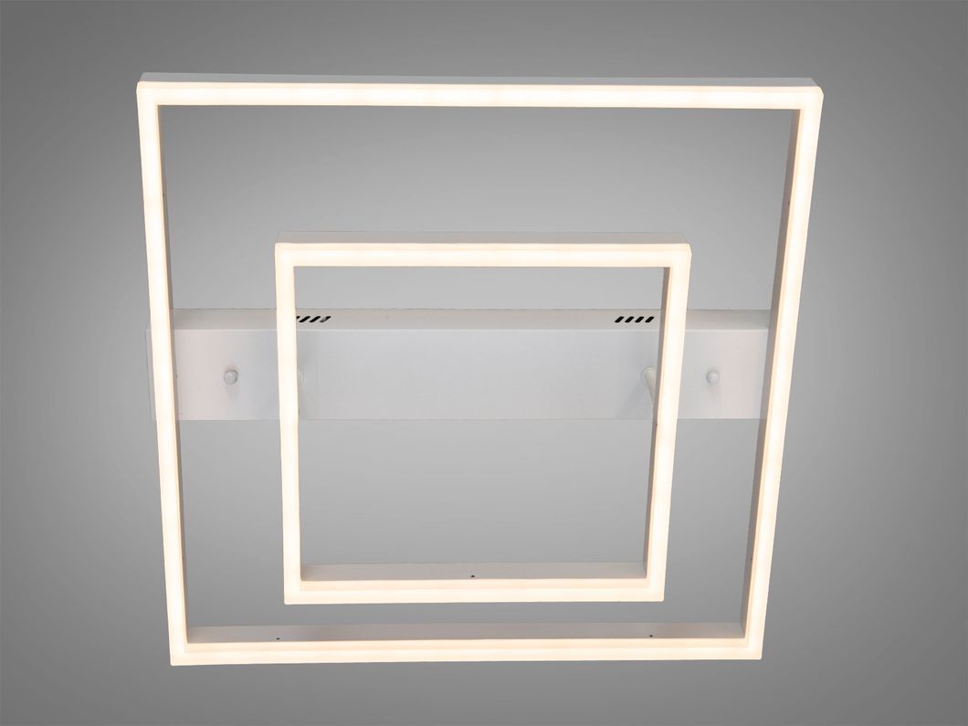 Стельова LED люстра 3 кільця 60Вт матовий хром