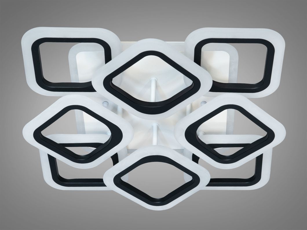 Потолочная LED люстра с димером и цветной подсветкой 110W
