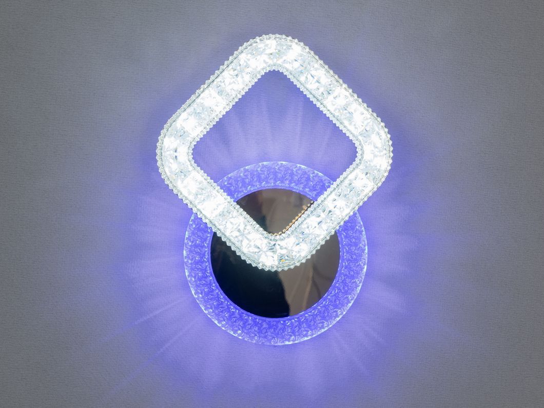 Привабливий Led світильник з кольоровою підсвіткою, 20W, золото