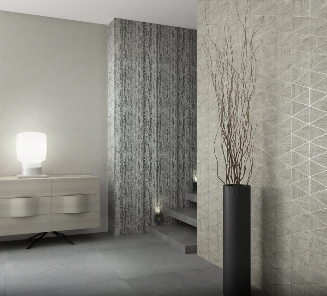 Обои виниловые на флизелиновой основе темно-серый Marburg Wallcoverings Travertino 1,06 х 10,05м (33054)