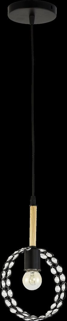 Люста підвісна V XA1414B/1P Black+Wood, Черный