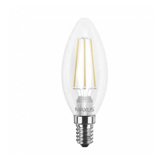 Лампа светодиодная LED MAXUS C37 4W E14 яркий цвет (1-LED-538-01)