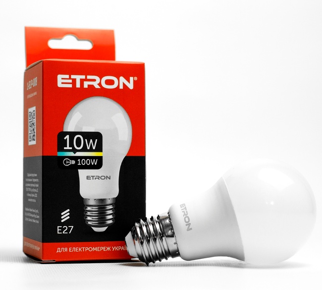 Светодиодная лампа LED лампа Etron 10W / E27 1-ELP-008 A60 10W 4200K E27