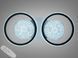 Люстра LED кольца белая черная 58W диммер 2+2