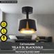 Світильник TELA R DL 100x135 мм Чорно-золотий для лампи GX53, Золотий