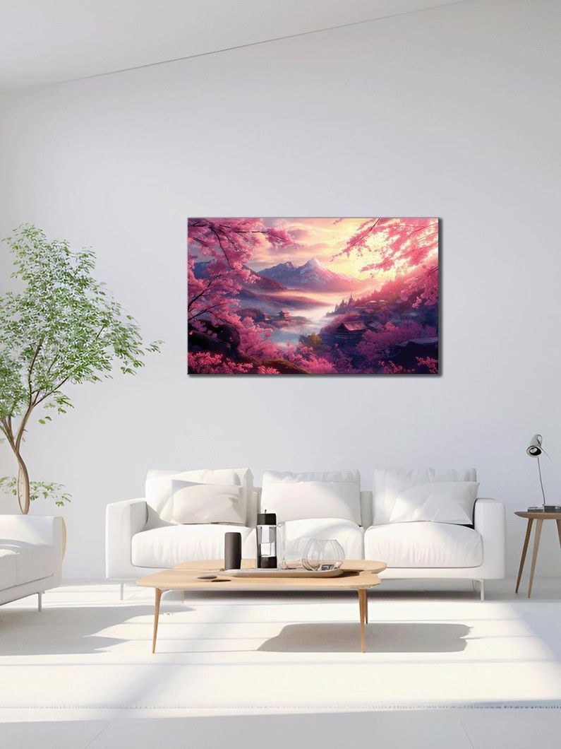 Картина на холсте МАKO "Нежная Сакура " 60x100 см MK10527
