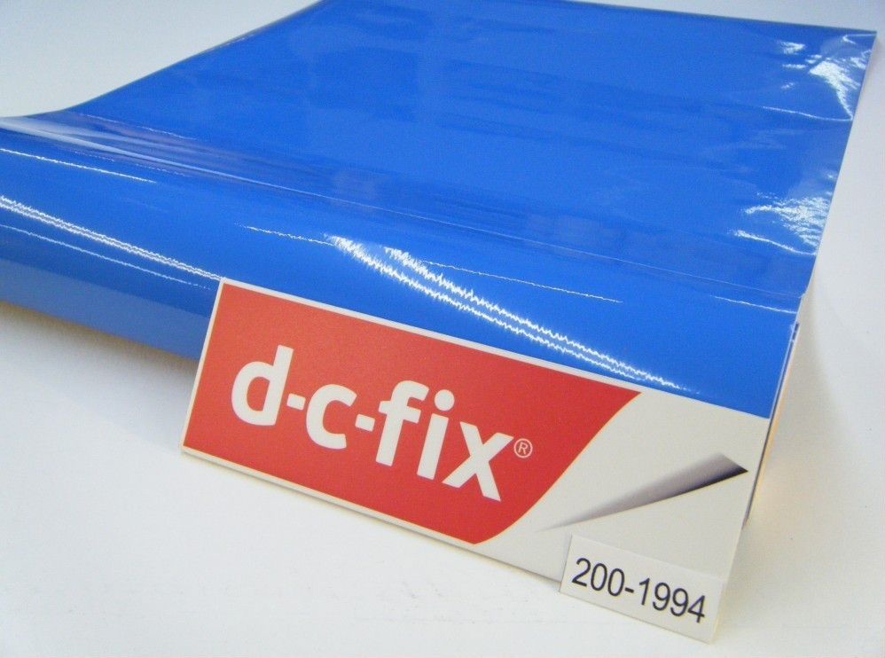 Самоклейка декоративная D-C-Fix Airblue синий глянец 0,45 х 1м (200-1994), Синий, Синий